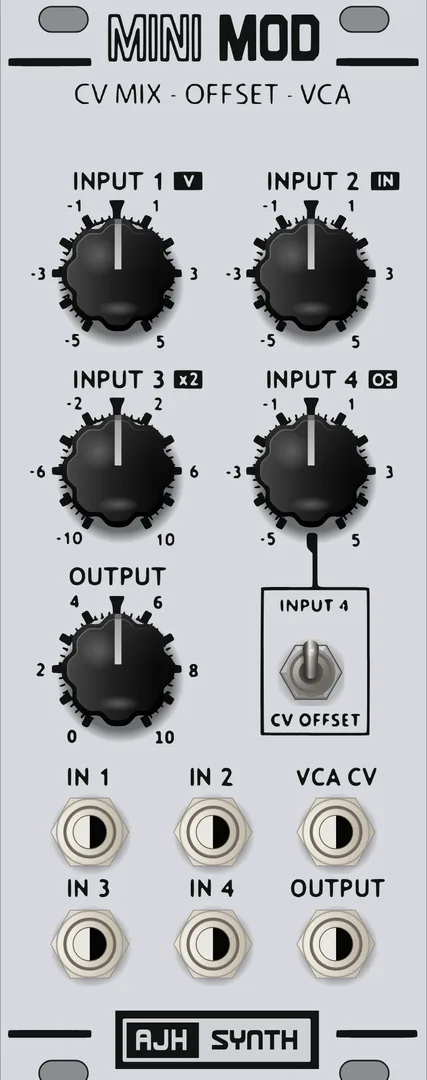AJH Synth MiniMod CV Mix-Offset-VCA — 10 HP