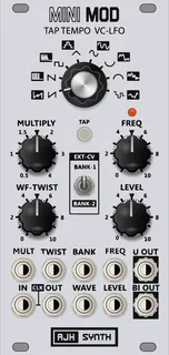 AJH Synth MiniMod Tap Tempo VC-LFO — 12 HP