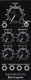 Erica Synths Black 3109 VCF/VCA — 10 HP