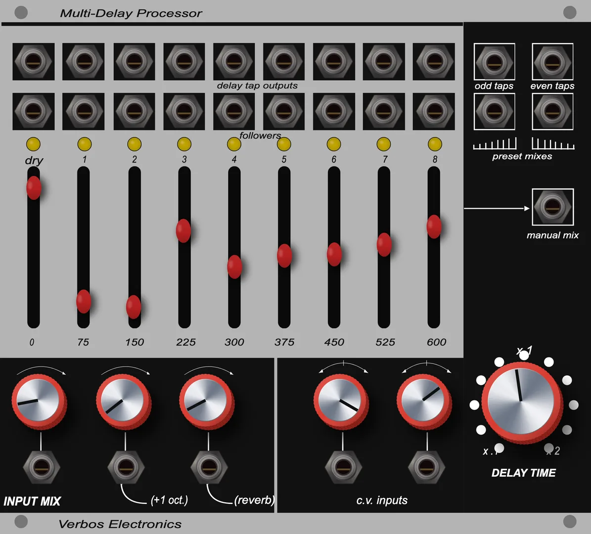 Verbos Electronics Multi-Delay Processor — 28 HP