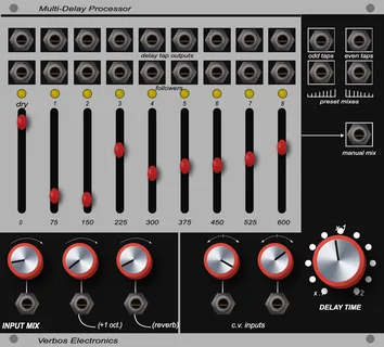 Verbos Electronics Multi-Delay Processor — 28 HP