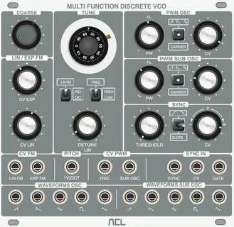Audiophile Circuits League Multifunction Discrete VCO — 26 HP