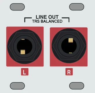 Intellijel Stereo Line Out Jacks 1U — 8 HP