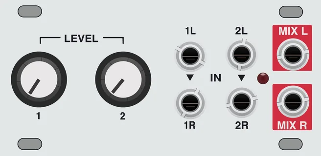 Intellijel Stereo Mixer 1U — 16 HP