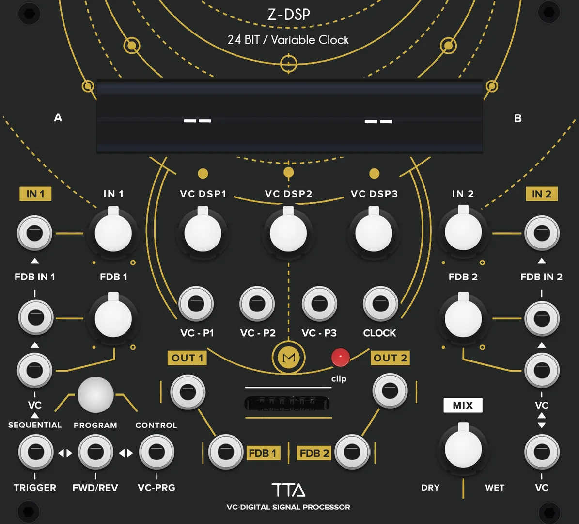 Tiptop Audio Z-DSP NS (black) — 28 HP