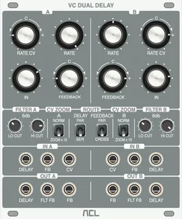 Audiophile Circuits League VC Dual Delay — 21 HP